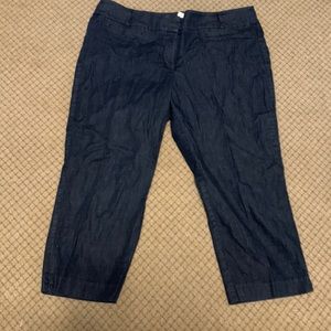 Loft outlet denim capris curvy 16